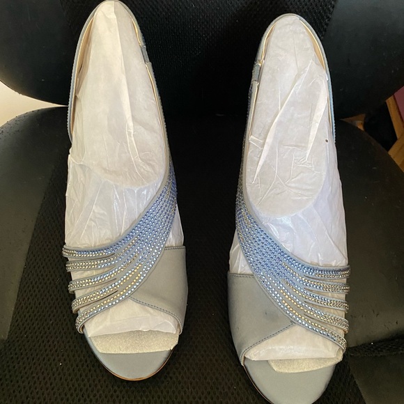 Alex Marie Shoes - LadiesSparkling Blue Evening Shoes
